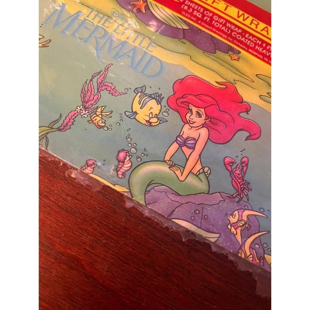 Vintage‎ Barbie and The Little Mermaid Cleo Gift Wrapping Paper